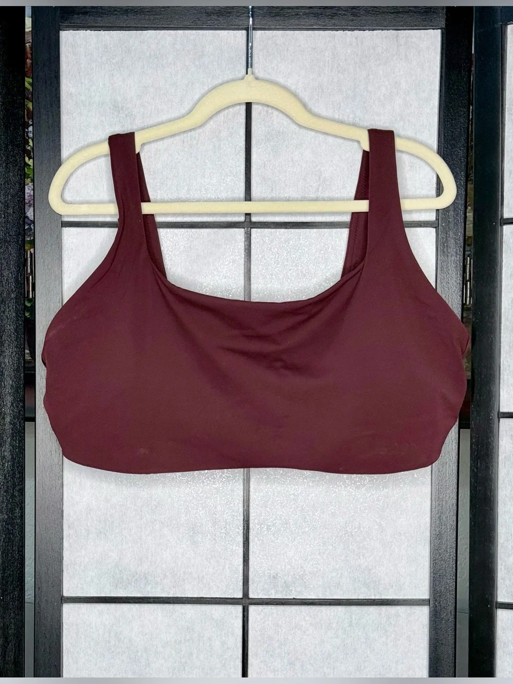 OFFLINE By Aerie Real Me XTRA Classic Sports Bra Burgundy Plum XXL NWT